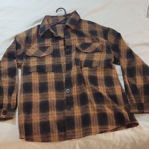 Plaid Button-Up Shirt